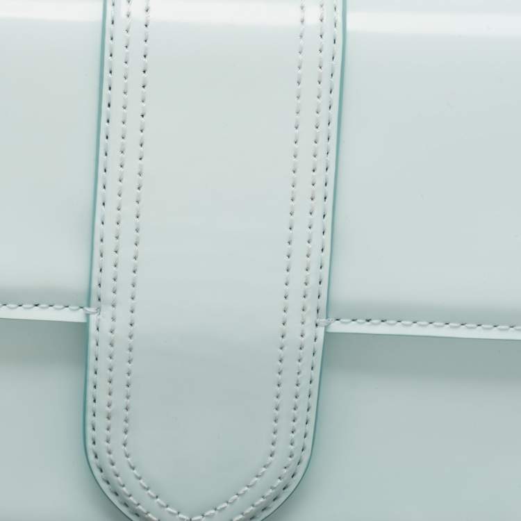 Pre Owned Jacquemus Light Blue Leather Le Bambino Long Shoulder Bag