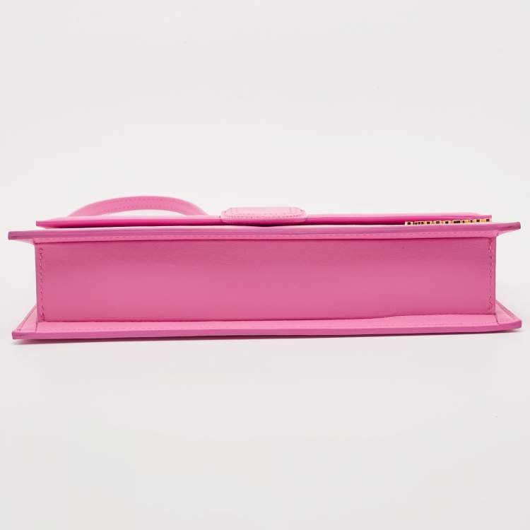 Pre Owned Jacquemus Pink Leather Le Bambino Long Shoulder Bag