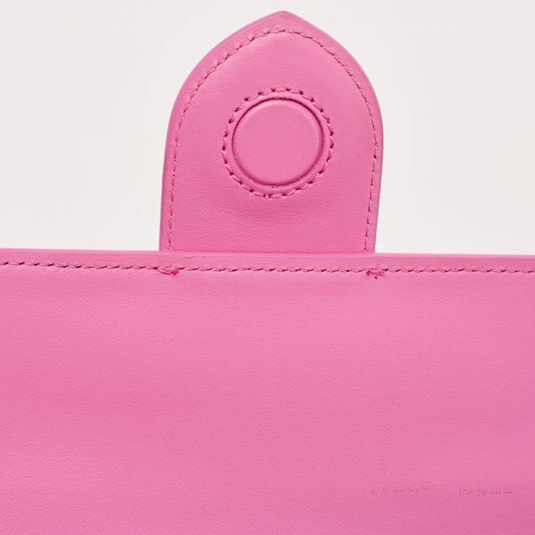 Pre Owned Jacquemus Pink Leather Le Bambino Long Shoulder Bag