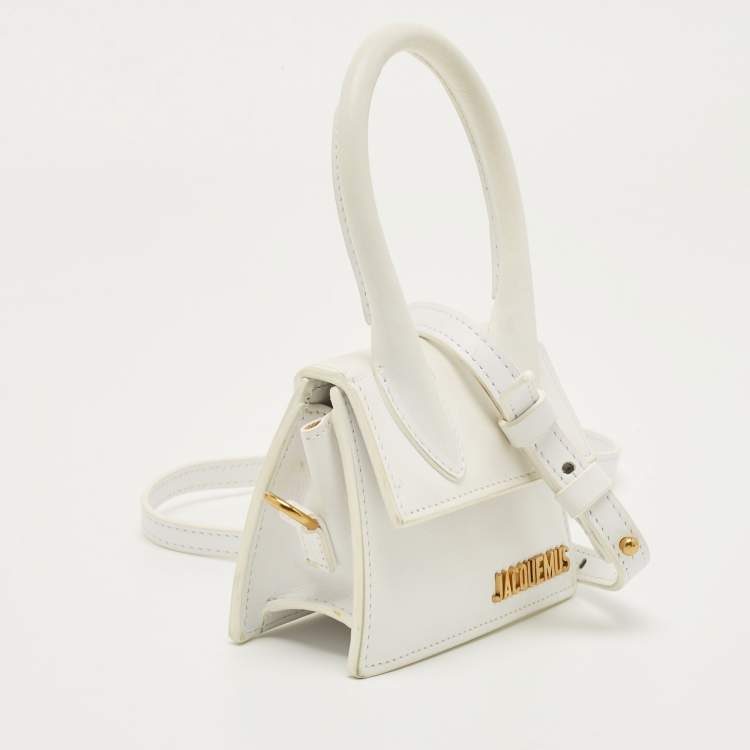 Pre Owned Jacquemus White Leather Le Chiquito Mini Bag