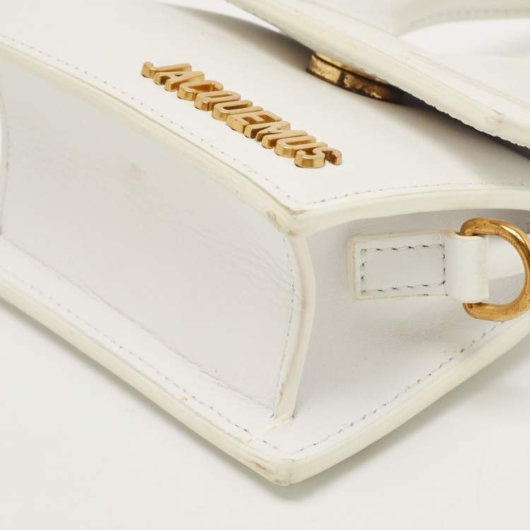 Pre Owned Jacquemus White Leather Le Chiquito Mini Bag