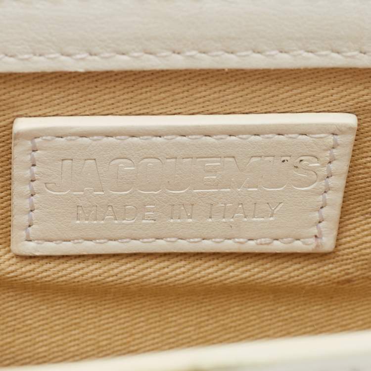 Pre Owned Jacquemus White Leather Le Chiquito Mini Bag