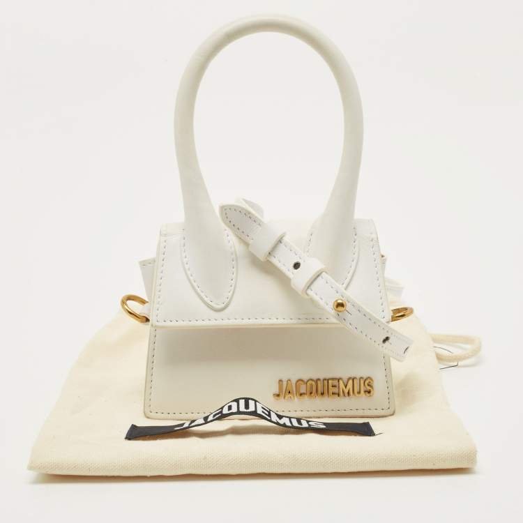 Pre Owned Jacquemus White Leather Le Chiquito Mini Bag