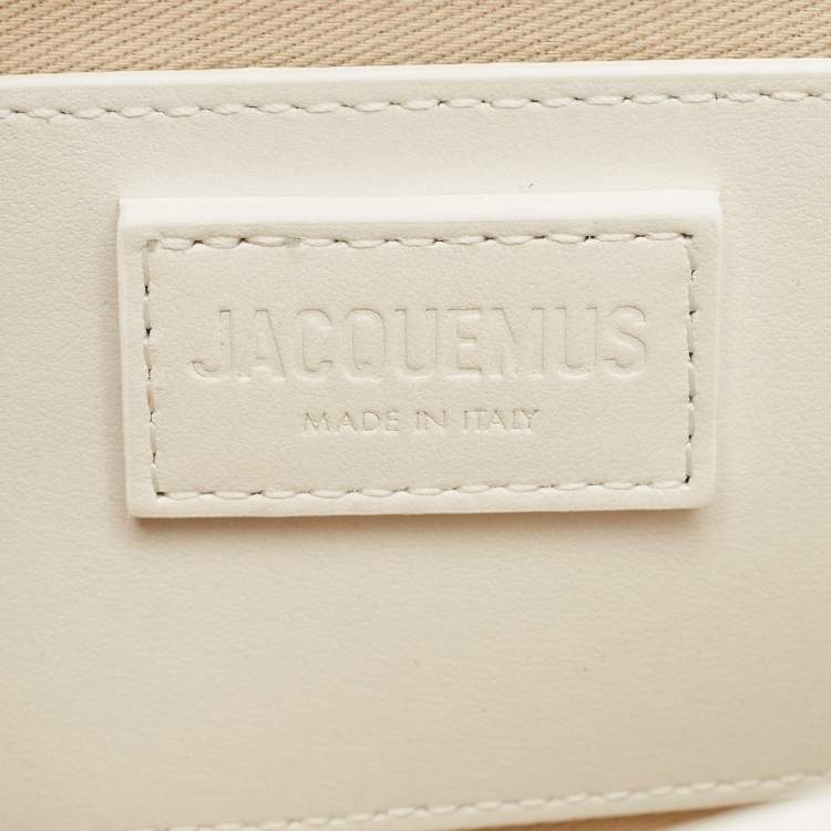 Pre Owned Jacquemus White Leather Le Bambino Long Shoulder Bag