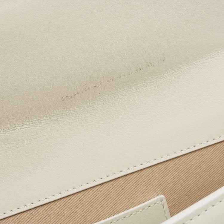 Pre Owned Jacquemus White Leather Le Bambino Long Shoulder Bag
