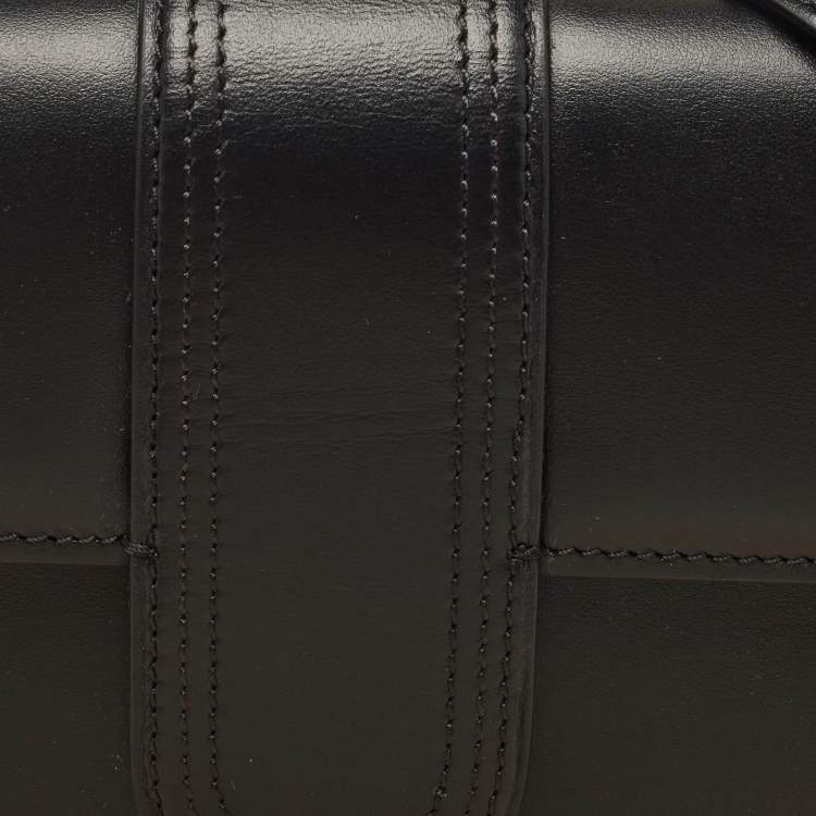 Pre Owned Jacquemus Black Leather Le Grand Bambino Top Handle Bag