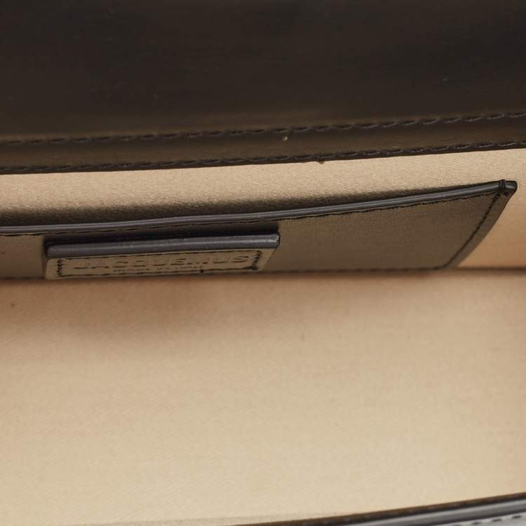 Pre Owned Jacquemus Black Leather Le Grand Bambino Top Handle Bag