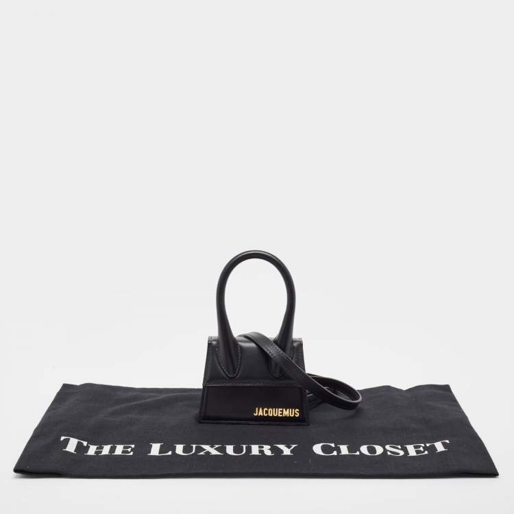 Pre Owned Jacquemus Black Leather Le Chiquito Mini Bag