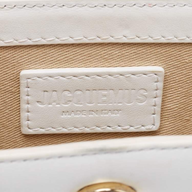 Pre Owned Jacquemus White Leather Mini Le Chiquito Bag