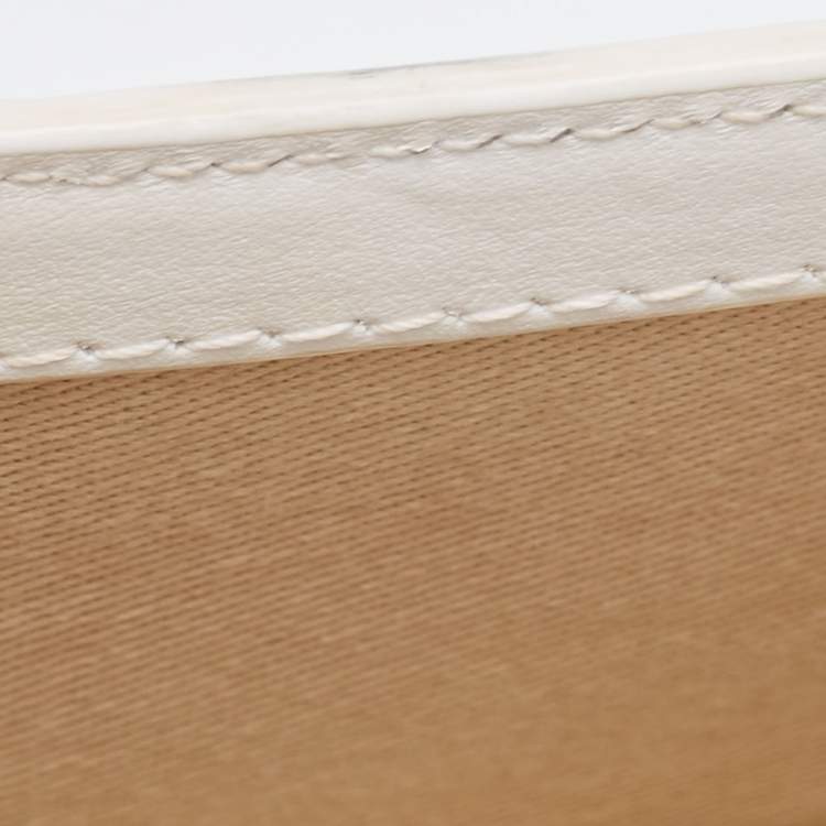 Pre Owned Jacquemus White Leather Mini Le Chiquito Bag