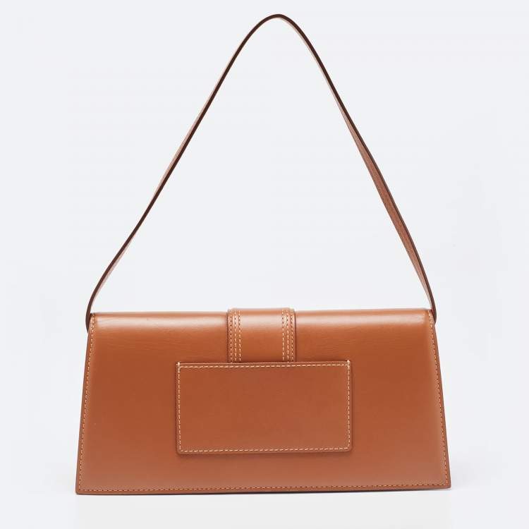 Pre Owned Jacquemus Brown Leather Le Bambino Long Shoulder Bag