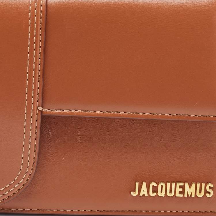Pre Owned Jacquemus Brown Leather Le Bambino Long Shoulder Bag