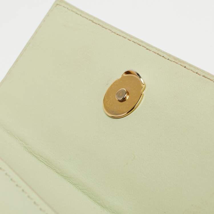 Pre Owned Jacquemus Green Leather Le Chiquito Noeud Top Handle Bag