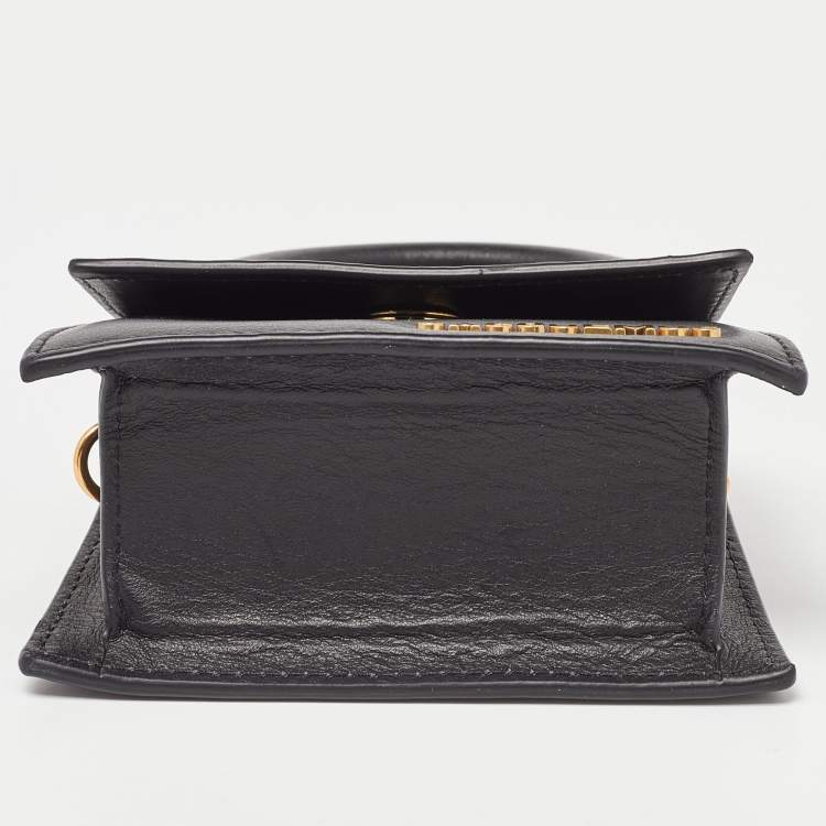 Pre Owned Jacquemus Black Leather Mini Le Chiquito Bag