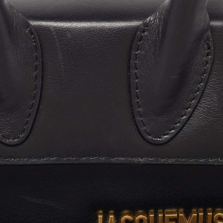 Pre Owned Jacquemus Black Leather Mini Le Chiquito Bag