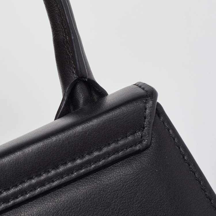 Pre Owned Jacquemus Black Leather Mini Le Chiquito Bag