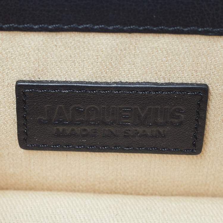 Pre Owned Jacquemus Black Leather Mini Le Chiquito Bag