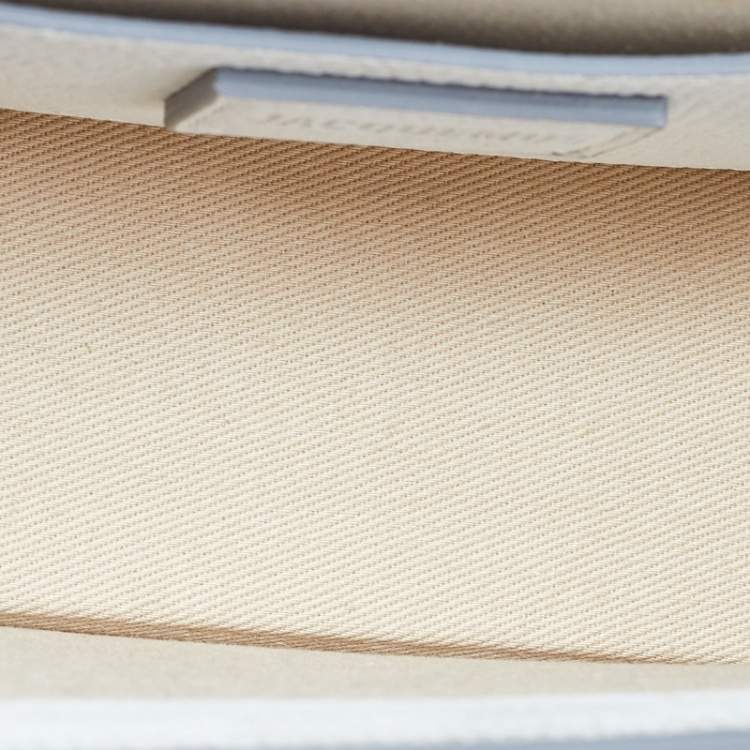 Pre Owned Jacquemus Grey Leather Le Grand Bambino Top Handle Bag