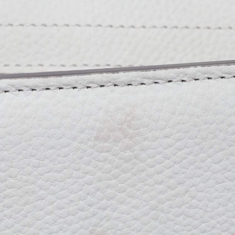 Pre Owned Jacquemus Grey Leather Le Grand Bambino Top Handle Bag