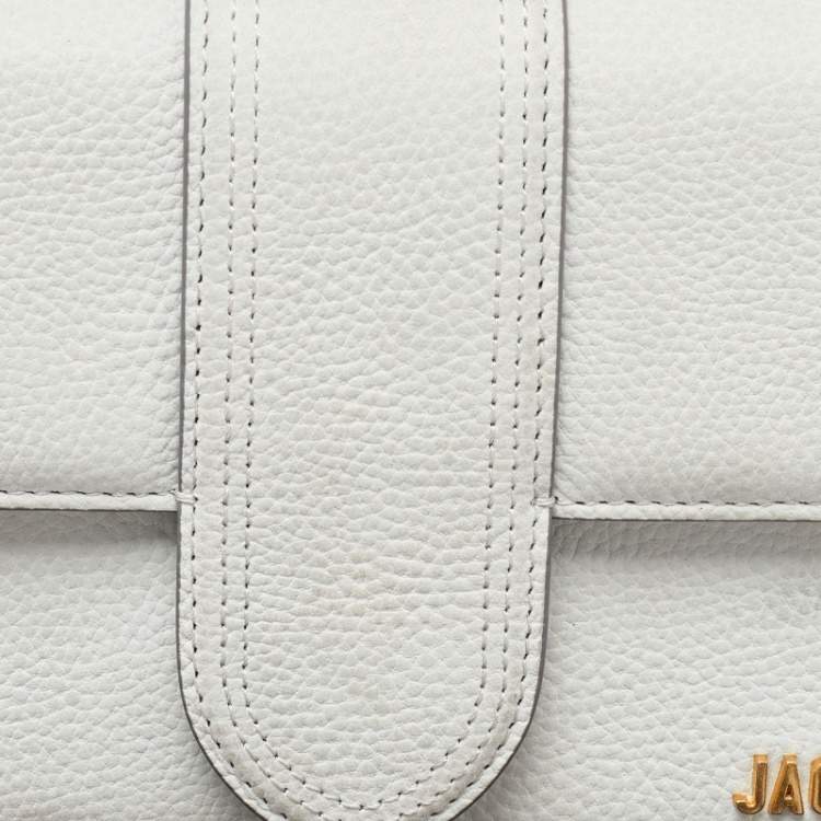 Pre Owned Jacquemus Grey Leather Le Grand Bambino Top Handle Bag