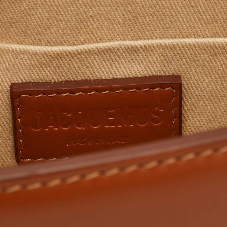 Pre Owned Jacquemus Brown Leather Le Chiquito Moyen Top Handle Bag