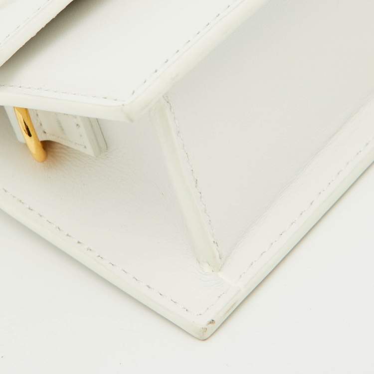 Pre Owned Jacquemus White Leather Le Chiquito Mini Bag