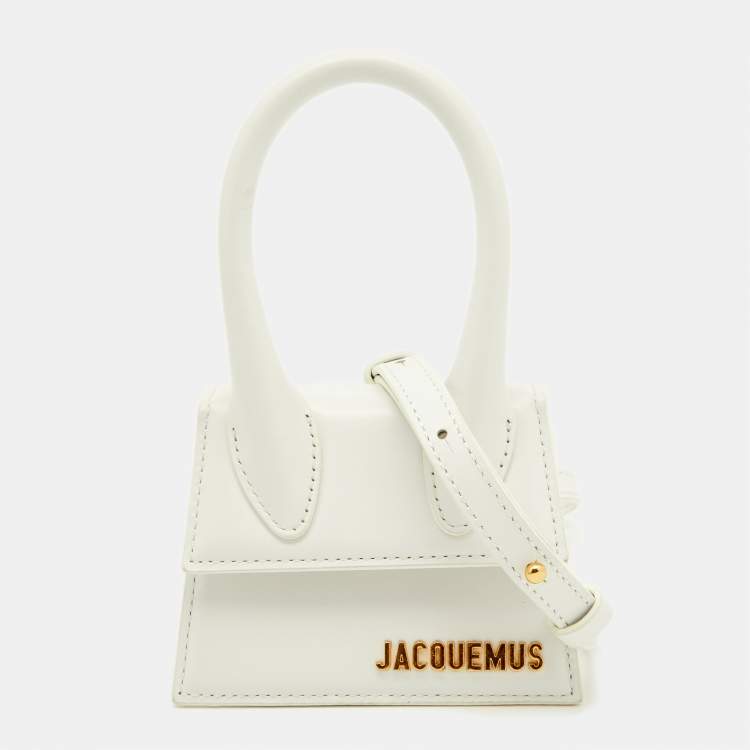 Pre Owned Jacquemus White Leather Le Chiquito Mini Bag