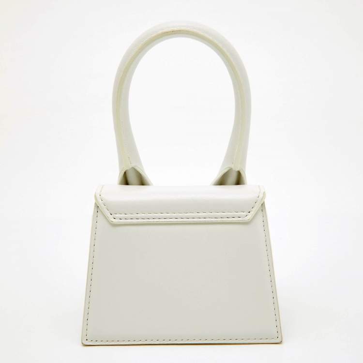Pre Owned Jacquemus White Leather Le Chiquito Mini Bag