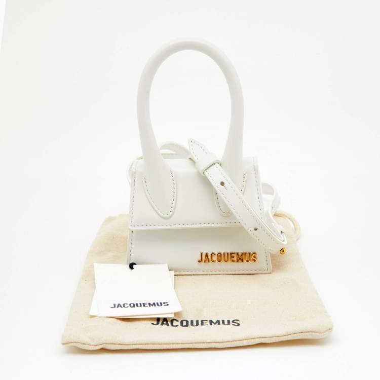 Pre Owned Jacquemus White Leather Le Chiquito Mini Bag