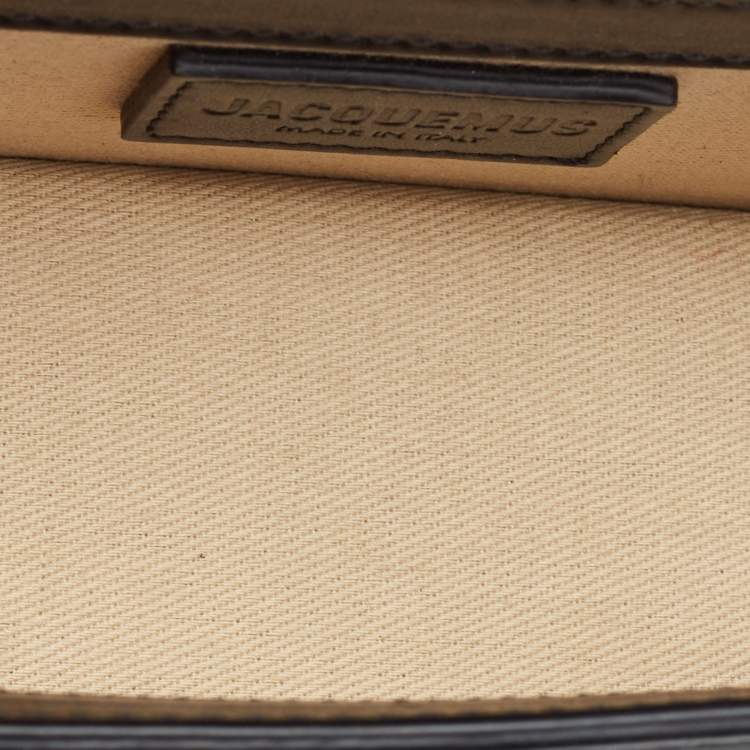 Pre Owned Jacquemus Black Leather Mini Le Bambino Top Handle Bag