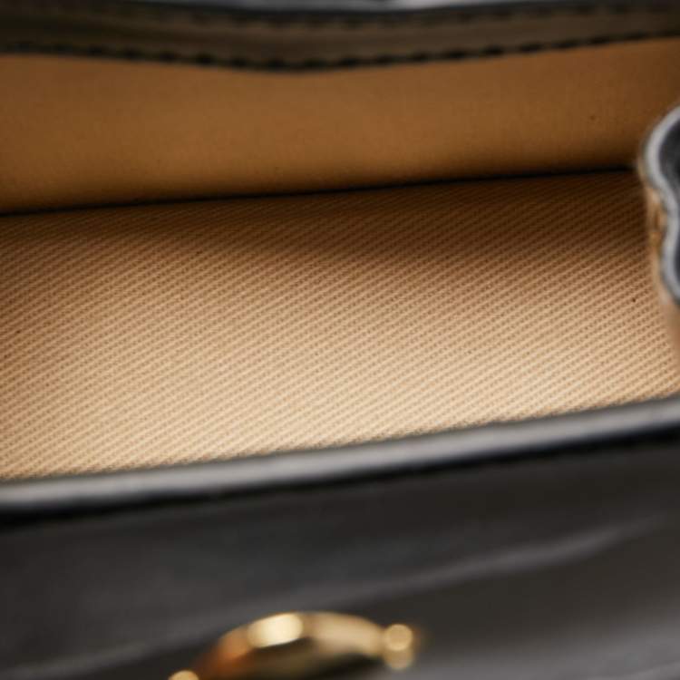 Pre Owned Jacquemus Black Leather Mini Le Chiquito Montagne Bag