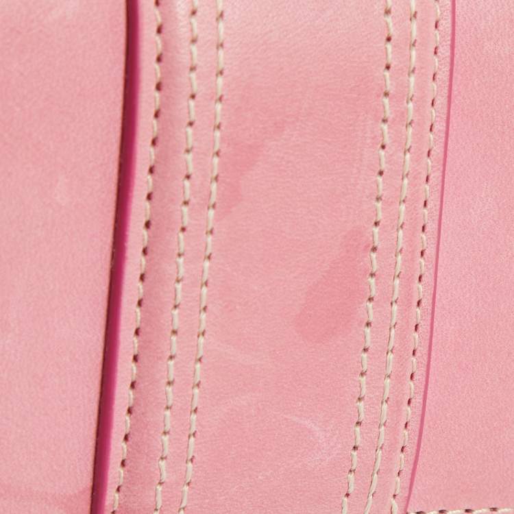 Pre Owned Jacquemus Pink Leather Mini Le Petit Bambino Crossbody Bag