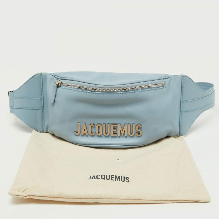Pre Owned Jacquemus Blue Leather La Banane Belt Bag