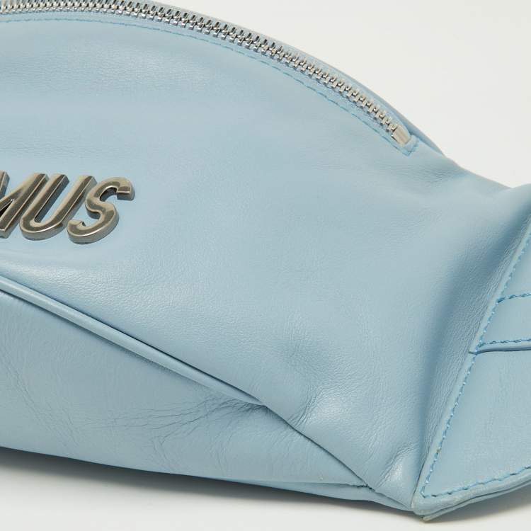 Pre Owned Jacquemus Blue Leather La Banane Belt Bag