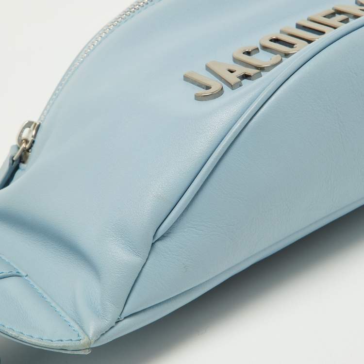 Pre Owned Jacquemus Blue Leather La Banane Belt Bag