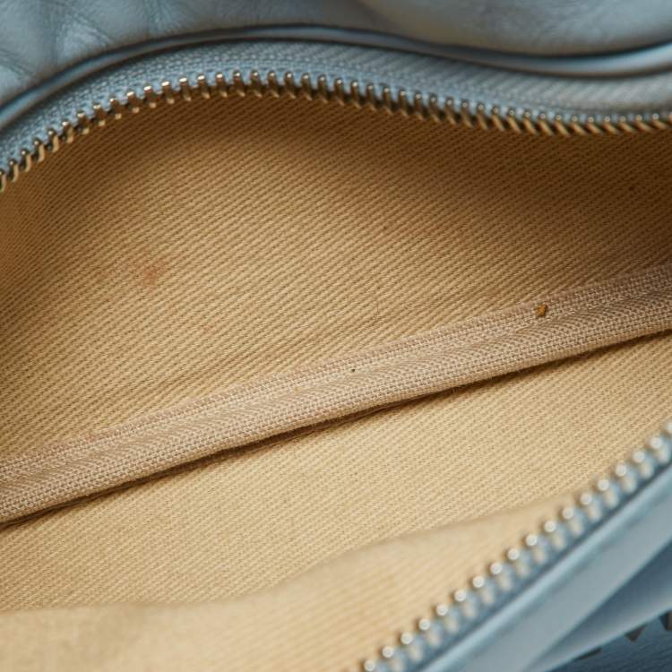 Pre Owned Jacquemus Blue Leather La Banane Belt Bag