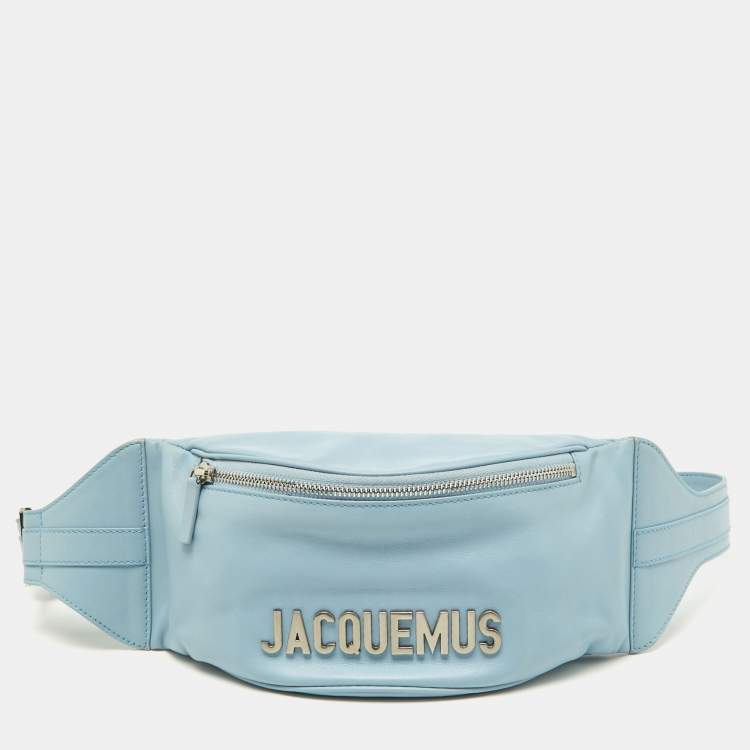 Pre Owned Jacquemus Blue Leather La Banane Belt Bag