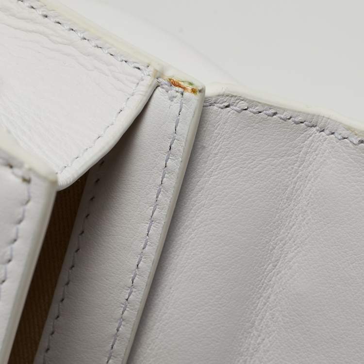 Pre Owned Jacquemus White Leather Mini Le Chiquito Top Handle Bag