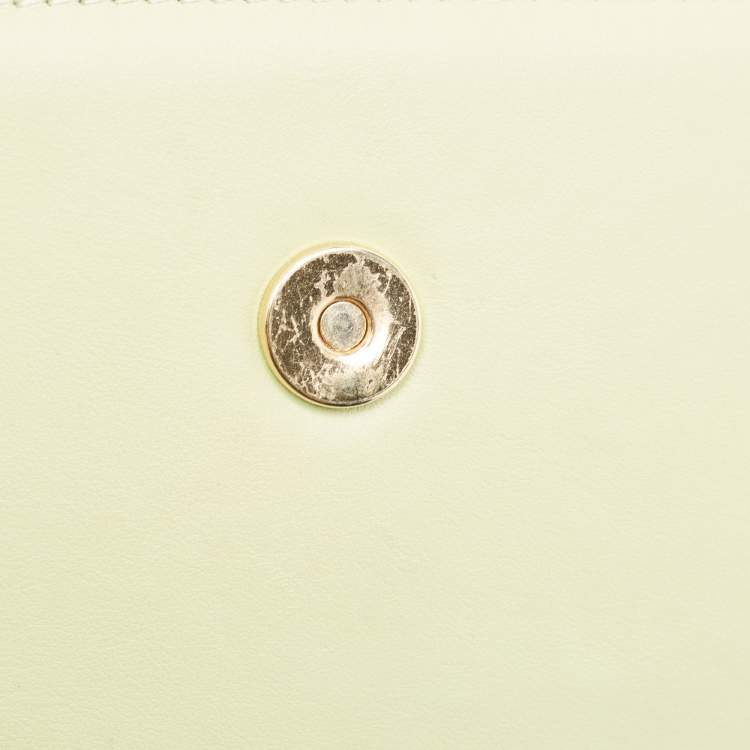 Pre Owned Jacquemus Green Leather Le Chiquito Noeud Top Handle Bag