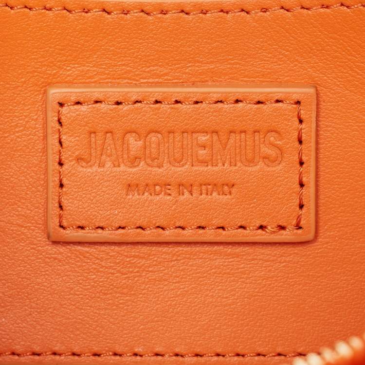 Pre Owned Jacquemus Orange Calf Hair and Leather Le Bisou Baguette Bag