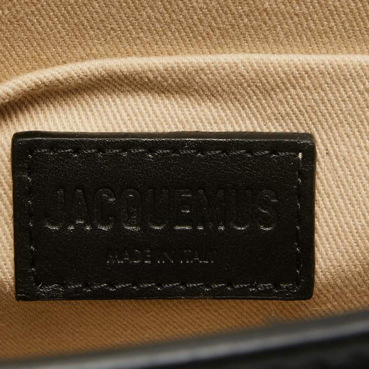 Pre Owned Jacquemus Black Leather Grand Le Chiquito Top Handle Bag