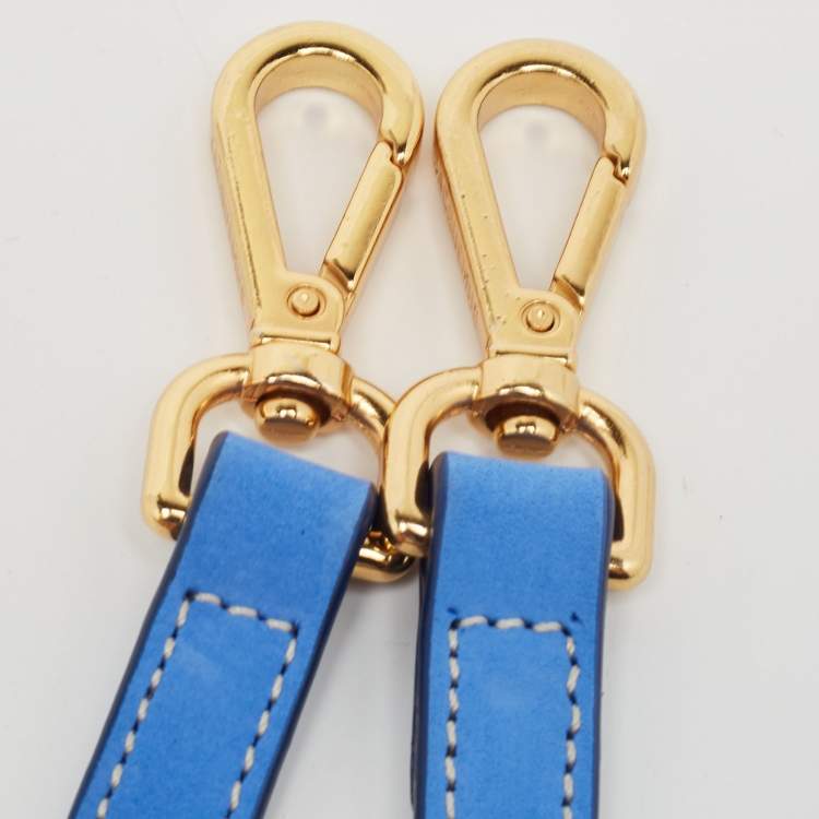Pre Owned Jacquemus Blue Nubuck Leather Le Chiquito Noeud Top Handle Bag