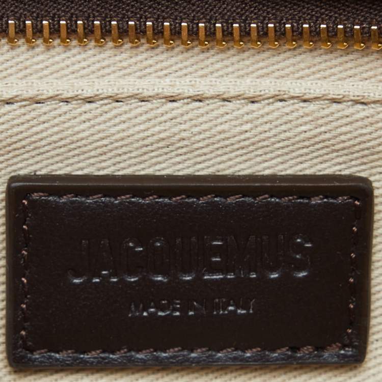 Pre Owned Jacquemus Brown Leather Le Bisou Perle Shoulder Bag