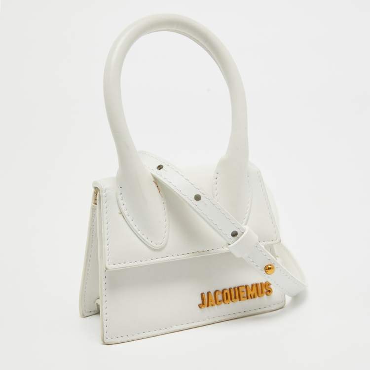 Pre Owned Jacquemus White Leather Le Chiquito Mini Bag