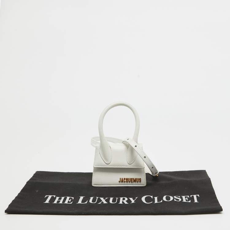 Pre Owned Jacquemus White Leather Le Chiquito Mini Bag