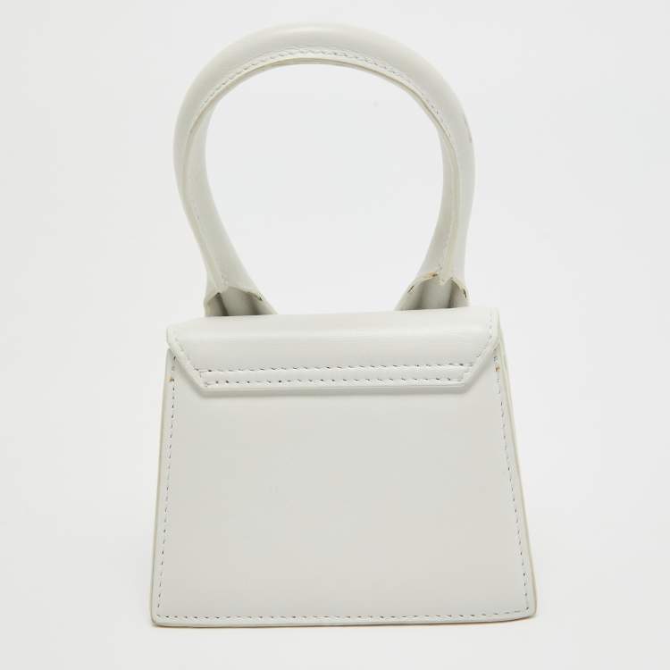 Pre Owned Jacquemus White Leather Le Chiquito Mini Bag