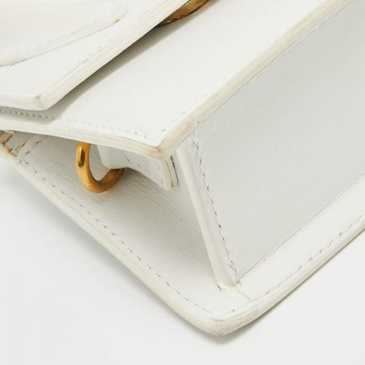 Pre Owned Jacquemus White Leather Le Chiquito Mini Bag