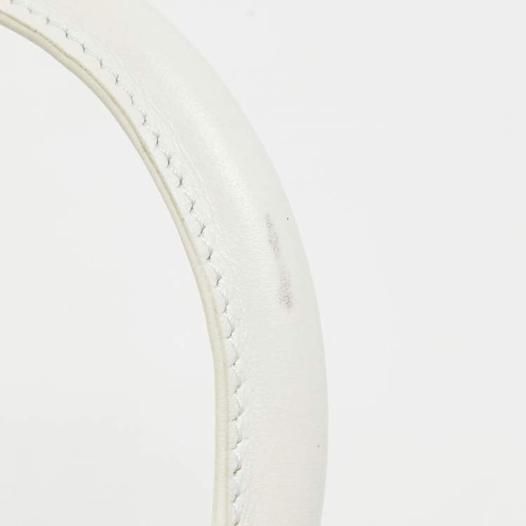 Pre Owned Jacquemus White Leather Le Chiquito Mini Bag