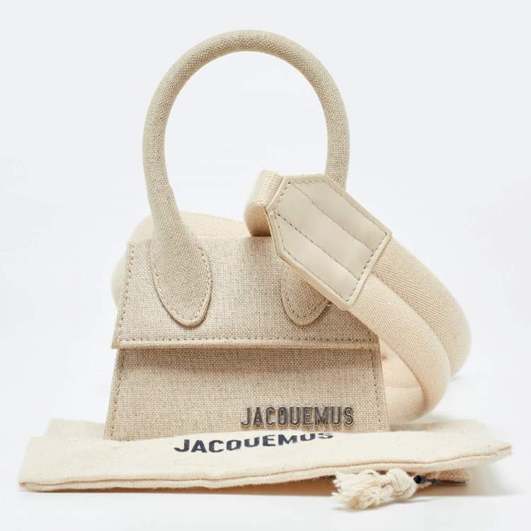 Pre Owned Jacquemus Beige Canvas Mini Le Chiquito Bag