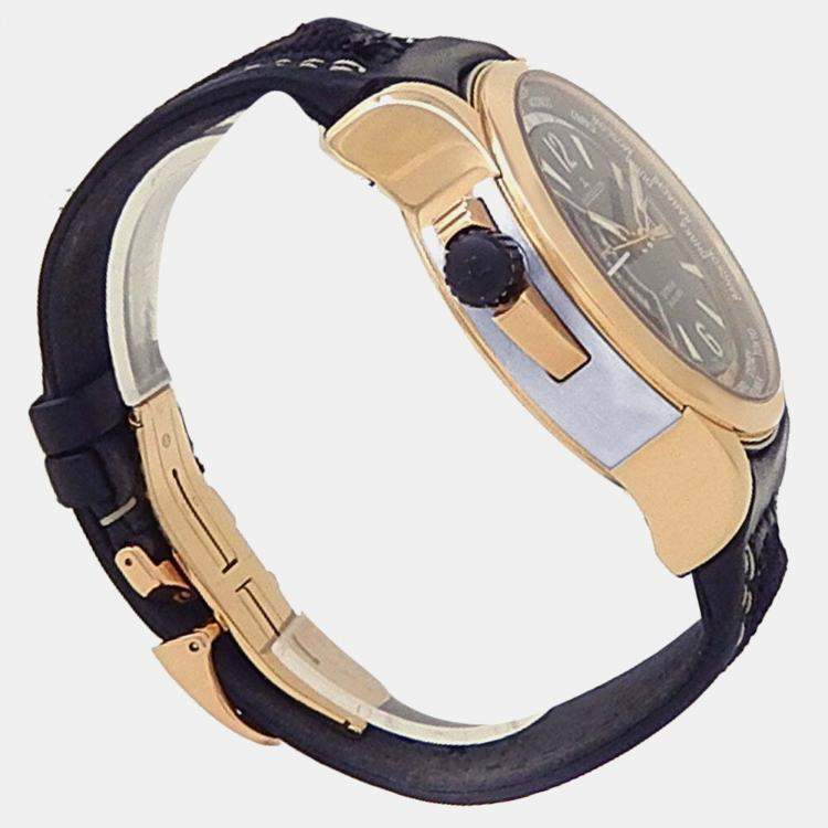 Pre Owned Jaeger-LeCoultre Master Compressor Q1772470 Automatic Black 18K Rose Gold Men’s Wristwatch 46 mm